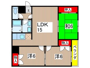 グランドール石橋の物件間取画像